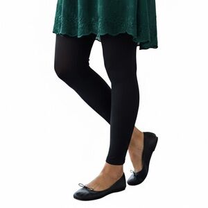 STUDIO Black Seamless Stretch Activewear workout warm winter Leggings M/L NWOT‎